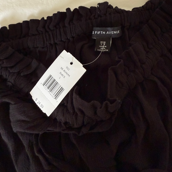 Saks Fifth Avenue Black Skirt with Tassel Tie - Picture 3 of 3